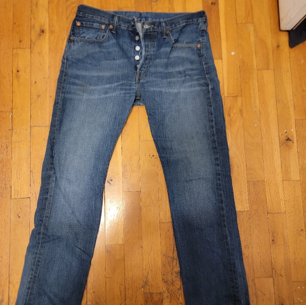 Vintage 1990s Levi's 501 Men's Buttonfly Blue Jeans Size 32x30